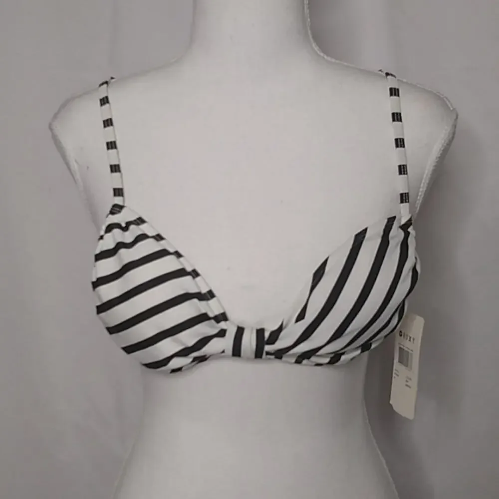 Roxy Women's Striped Adjustable Angel Bikini Top M